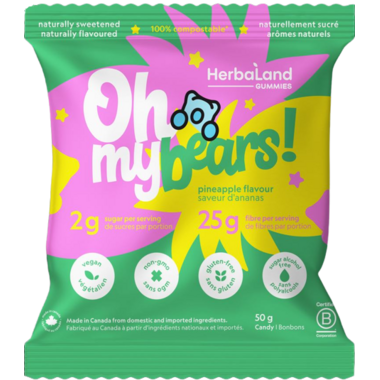 Herbaland - Oh My Bears! Gummies Pineapple Burst 50g