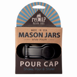 reCAP - Mason Jar Pour Cap Black