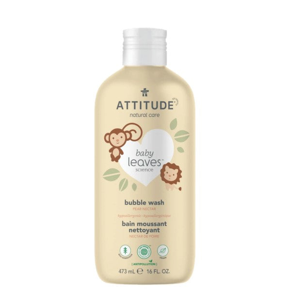 Attitude - Baby Leaves Bubble Wash Pear Nectar