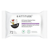 Attitude - All Purpose Cleaning & Disinfecting Wipes Lavender 72 Wipes