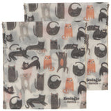 Ecologie - Beeswax Sandwich Bags Cats Set of 2